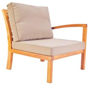 Leisure Collection Patio Set – Vista left-armed armchair