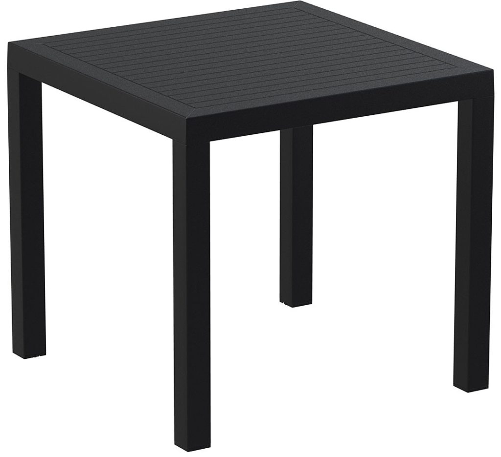 Outdoor Furniture Contemporary Collection – Delray Commercial Dining Table – Black