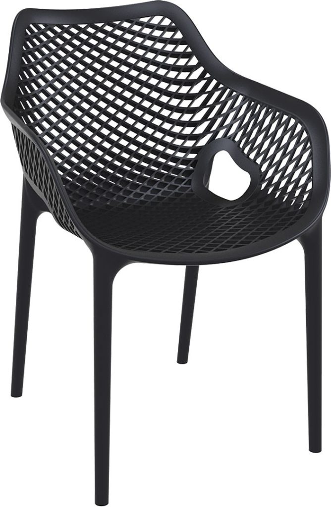 Contemporary Collection Commercial Outdoor Furniture – Eldorado XL Chair - Black