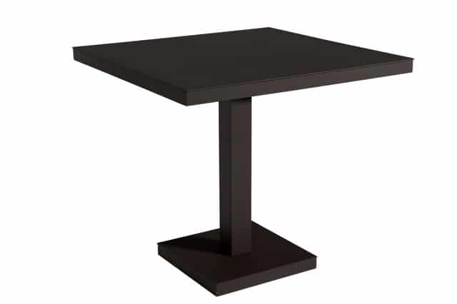 Outdoor Furniture Contemporary Collection – Vega Commercial Dining Table – Square Pedestal