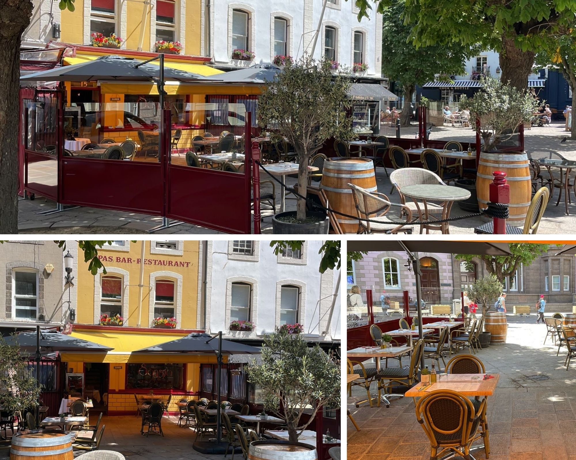 Terrace Screens shipped to popular Sangria Tapas Bar in the Channel Islands